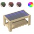 Mesa de centro y LED madera ingeniería roble Sonoma 93x53x45