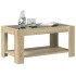 Mesa de centro y LED madera ingeniería roble Sonoma 93x53x45