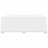 Cama box spring con colchón cuero sintético blanco 140x190