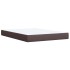 Cama box spring con colchón tela marrón oscuro 140x190