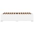 Estructura de cama sin colchón cuero sintético blanco 80x200