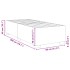 Estructura de cama sin colchón cuero sintético blanco 80x200