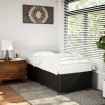 Estructura de cama sin colchón cuero sintético negro 100x200 cm