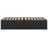 Estructura de cama sin colchón cuero sintético negro 100x200
