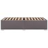 Estructura de cama sin colchón cuero sintético gris 100x200