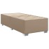 Cama box spring con colchón cuero sintético capuchino 90x190