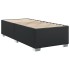 Cama box spring con colchón cuero sintético negro 100x200