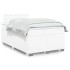 Cama box spring con colchón cuero sintético blanco 120x200