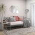 Estructura de sofá cama de metal gris 90x200