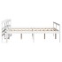 Cama personas mayores cabecero madera maciza blanco 140x200