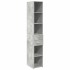 Armario estrecho madera ingeniería gris hormigón 30x42,5x225