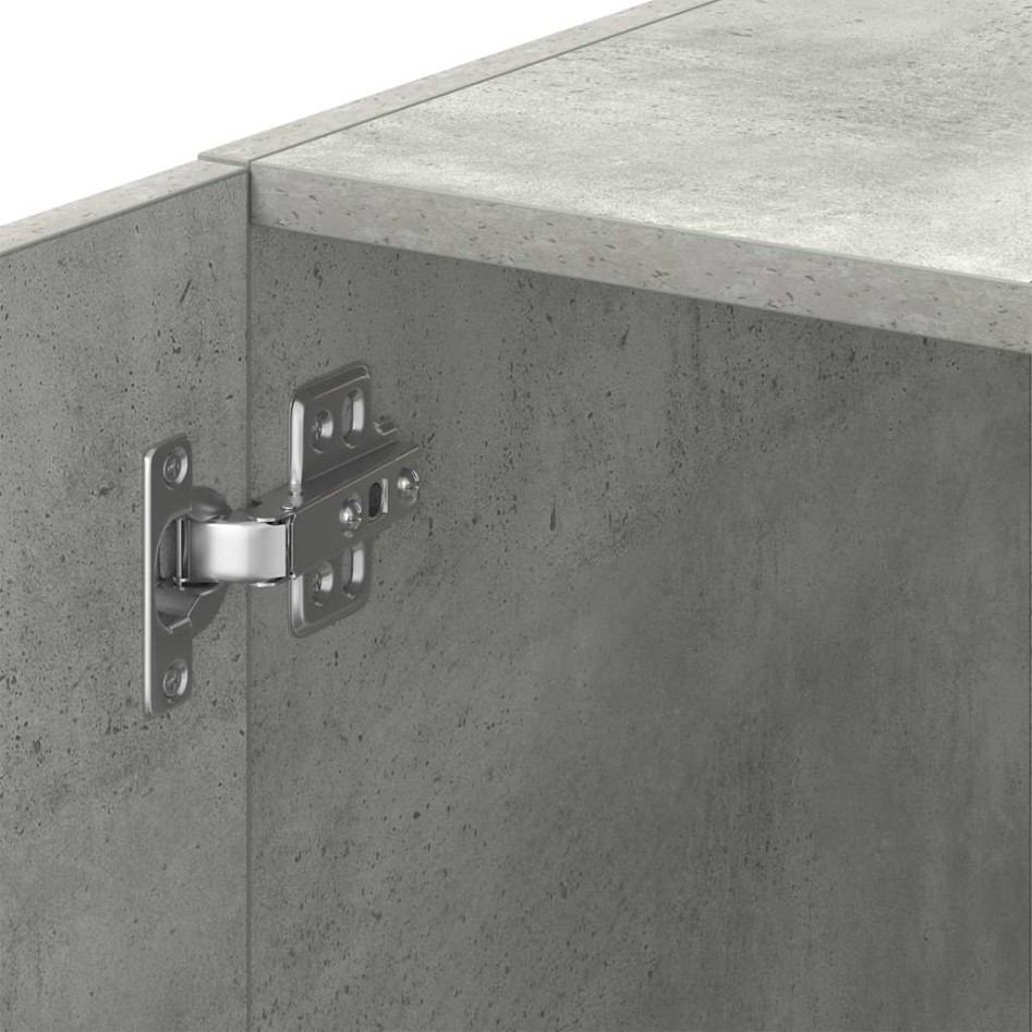 Armario estrecho madera ingeniería gris hormigón 30x42,5x225