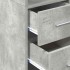 Armario estrecho madera ingeniería gris hormigón 30x42,5x225