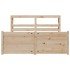 Estructura de cama con cabecero madera maciza pino 120x200