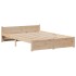 Estructura de cama con cabecero madera maciza pino 120x200