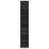 Armario estrecho madera de ingeniería negro 40x42,5x225