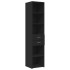 Armario estrecho madera de ingeniería negro 40x42,5x225