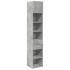 Armario estrecho madera ingeniería gris hormigón 40x42,5x225