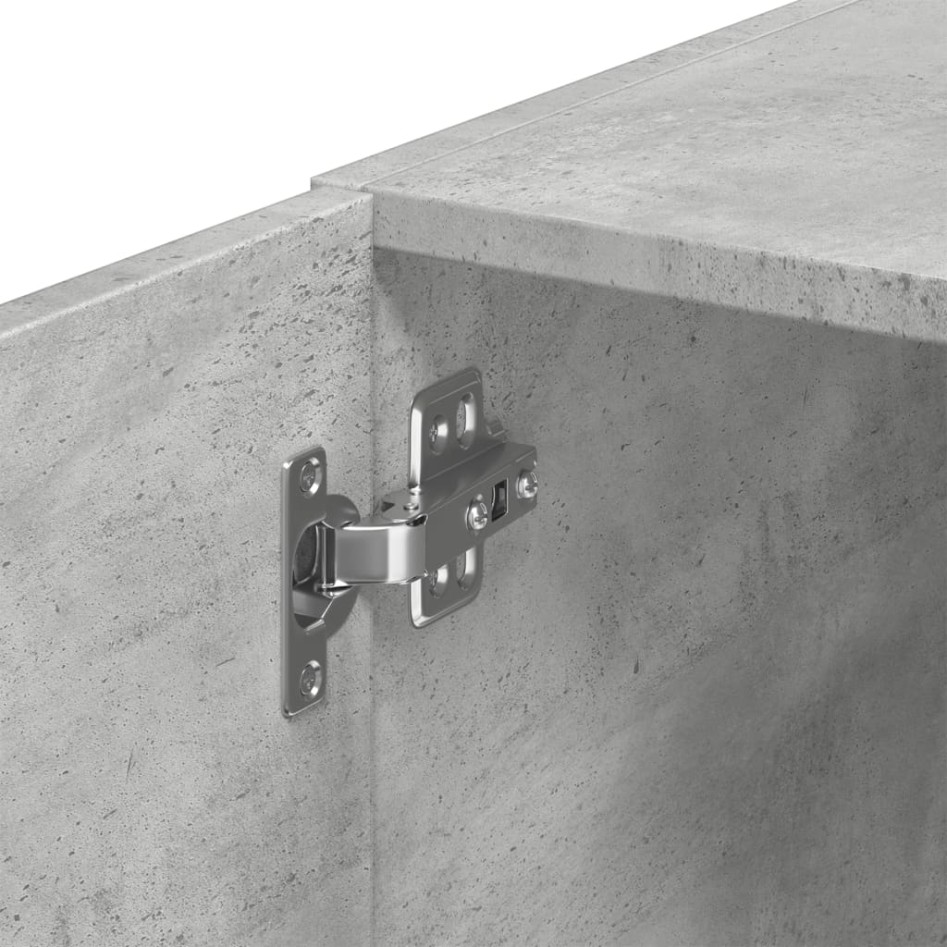 Armario estrecho madera ingeniería gris hormigón 40x42,5x225