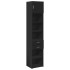 Armario estrecho madera de ingeniería negro 45x42,5x225