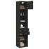 Armario estrecho madera de ingeniería negro 45x42,5x225