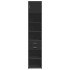 Armario estrecho madera de ingeniería negro 45x42,5x225