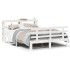 Estructura de cama con cabecero madera de pino blanco