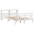 Estructura de cama con cabecero madera de pino blanco