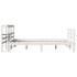 Estructura de cama con cabecero madera de pino blanco