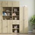 Armario estrecho madera ingeniería roble Sonoma 50x42,5x225