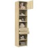 Armario estrecho madera ingeniería roble Sonoma 50x42,5x225