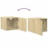 Armario estrecho madera ingeniería roble Sonoma 50x42,5x225