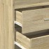 Armario estrecho madera ingeniería roble Sonoma 50x42,5x225
