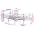 Estructura cama con cabecero madera pino marrón cera 120x200