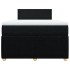 Cama box spring con colchón tela negro 120x190
