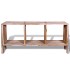 Mueble de TV con 3 estantes apilables teca