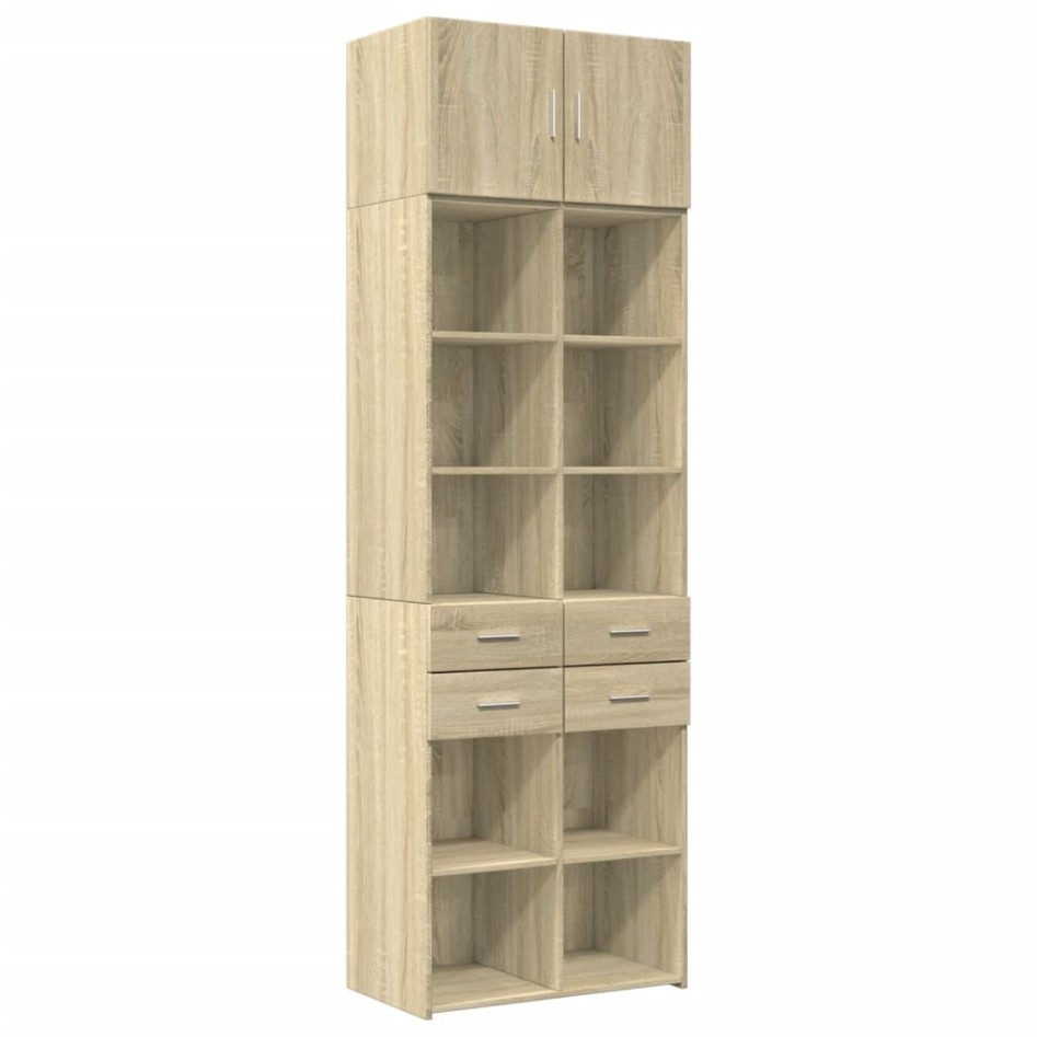 Armario de madera de ingeniería roble Sonoma 70x42,5x225