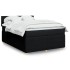Cama box spring con colchón tela negro 140x200
