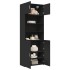 Armario de madera de ingeniería negro 80x42,5x225