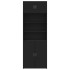 Armario de madera de ingeniería negro 80x42,5x225