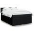 Cama box spring con colchón tela negro 140x200