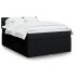 Cama box spring con colchón tela negro 140x200