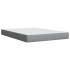 Cama box spring con colchón tela gris claro 160x200