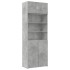 Armario de madera de ingeniería gris hormigón 80x42,5x225