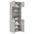 Armario de madera de ingeniería gris hormigón 80x42,5x225