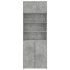 Armario de madera de ingeniería gris hormigón 80x42,5x225