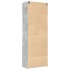 Armario de madera de ingeniería gris hormigón 80x42,5x225