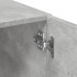 Armario de madera de ingeniería gris hormigón 80x42,5x225