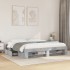 Estructura de cama sin colchón gris hormigón 180x200