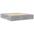 Estructura de cama sin colchón gris hormigón 180x200